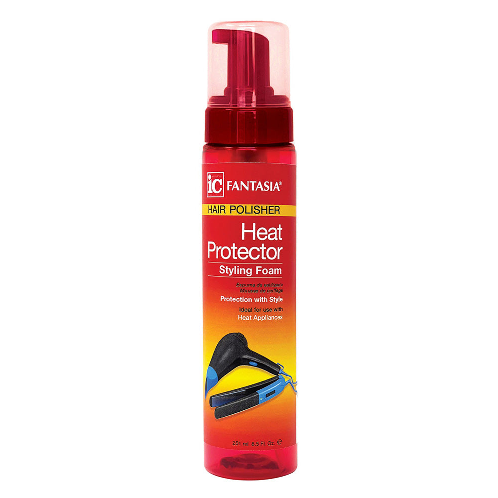 Fantasia Heat Protector Foam for Thermal Shield and Styling Protection 8.5Oz (251ml)